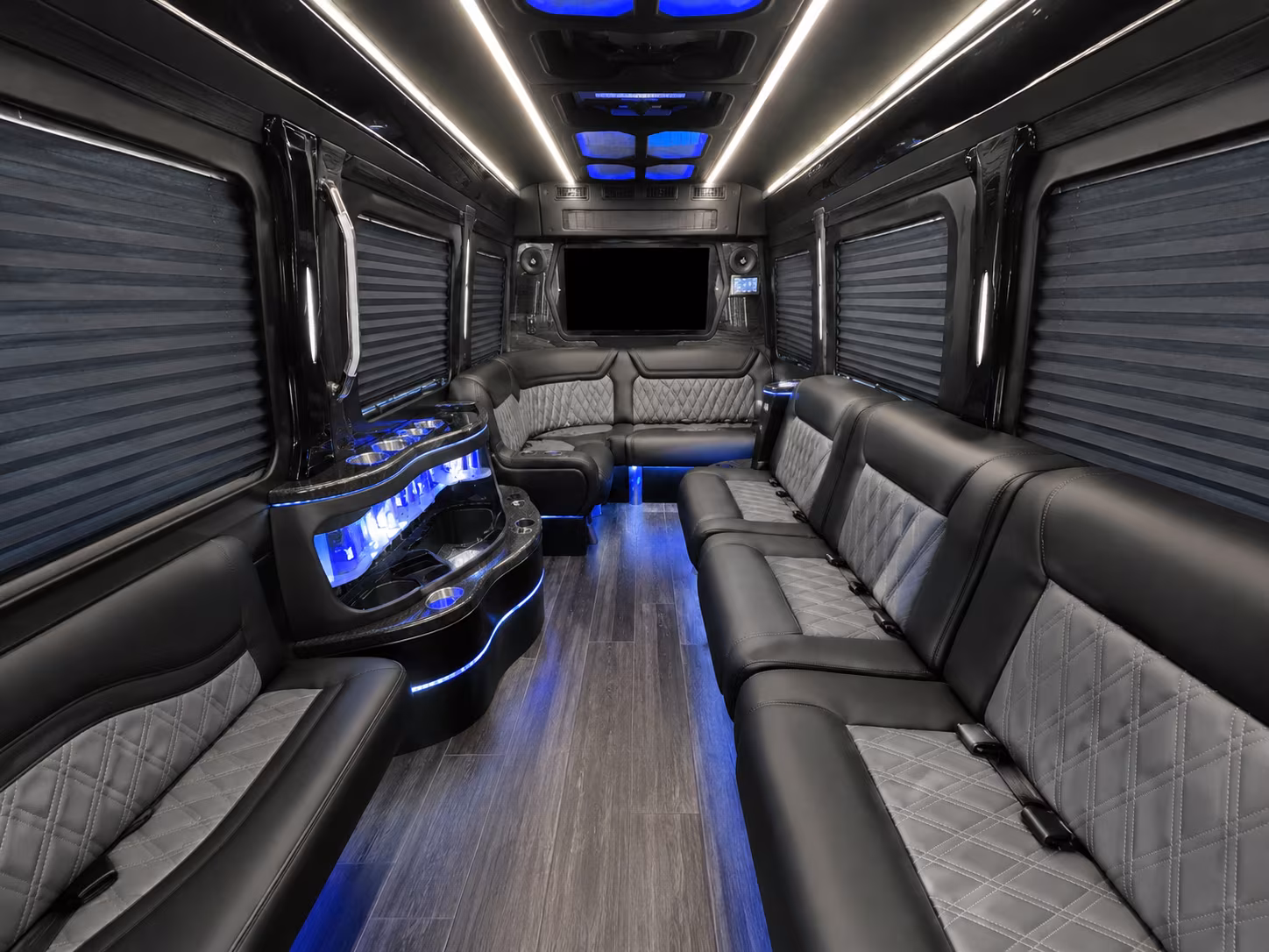 lakewood 15 passenger party bus interior